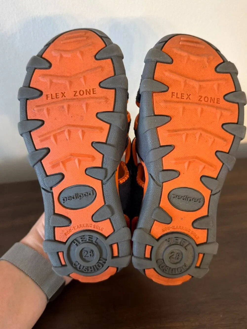 Pediped Kid Flex Shoreline Navy Orange Water Shoe Fisherman Sandal US 11-1